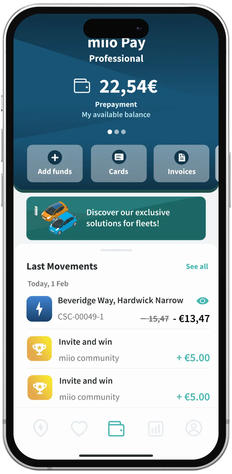 Miio Fleets App